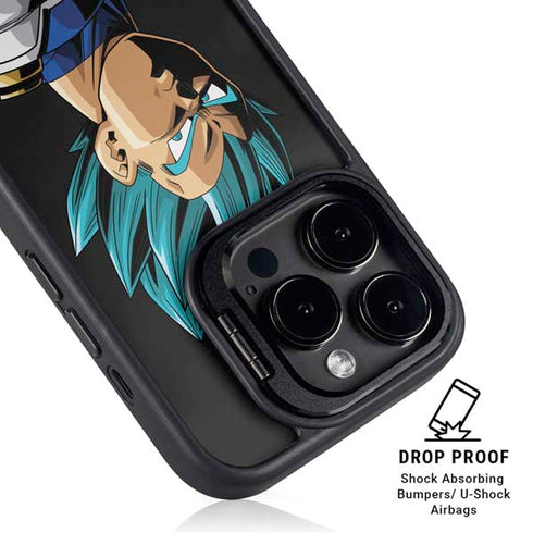 Dragon Ball Super Vegeta iPhone 15 Pro Kickstand Case